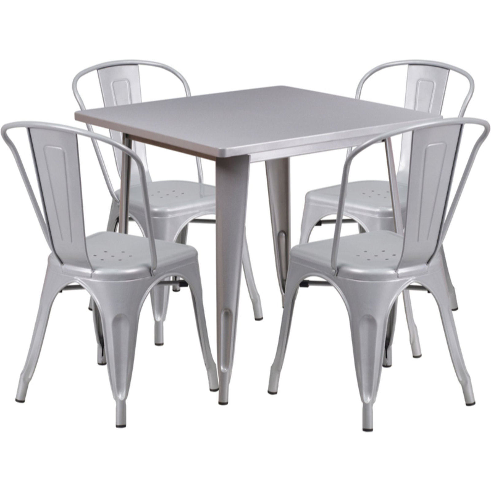 Offex Square 4 - Person Outdoor Dining Set